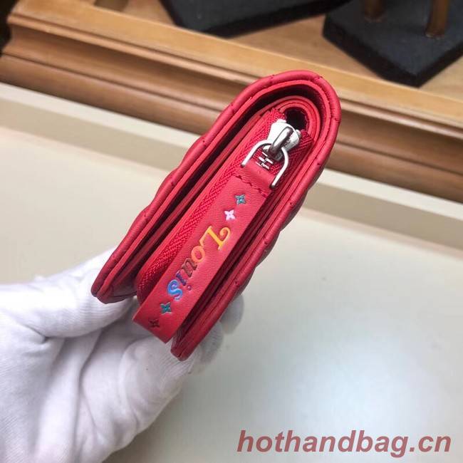 LOUIS VUITTON NEW WAVE COMPACT WALLET M63789 red