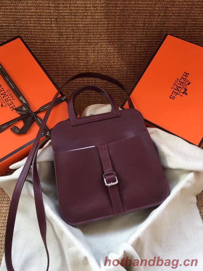 Hermes Original Halzan mini bag H069523 bordeaux