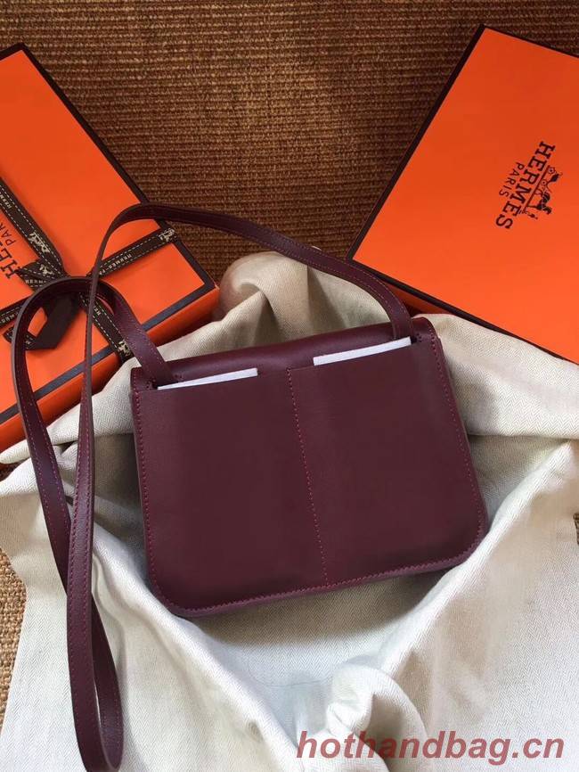 Hermes Original Halzan mini bag H069523 bordeaux