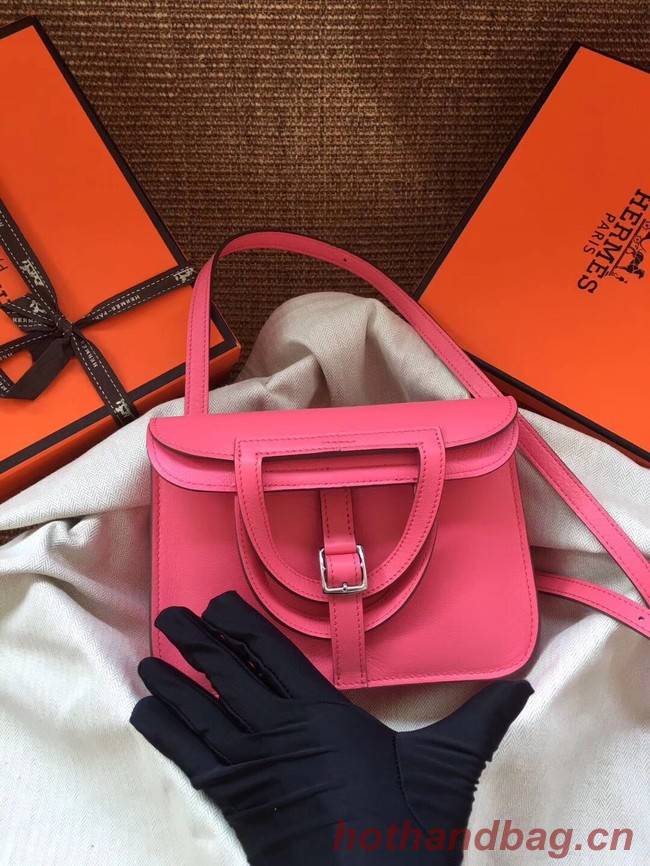 Hermes Original Halzan mini bag H069523 rose azalee