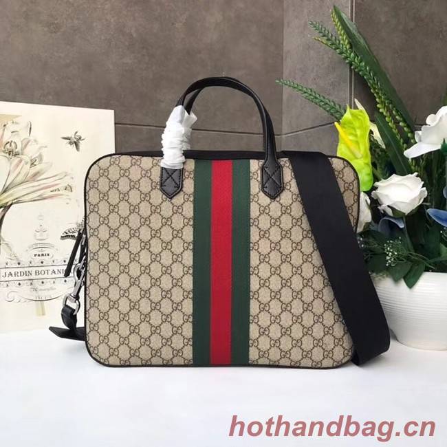 Gucci GG canvas top quality tote bag 387102 brown