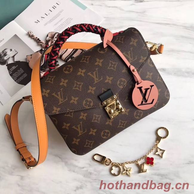 Louis vuitton original Monogram Canvas POCHETTE METIS M43984 Brown