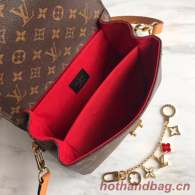 Louis vuitton original Monogram Canvas POCHETTE METIS M43984 Brown