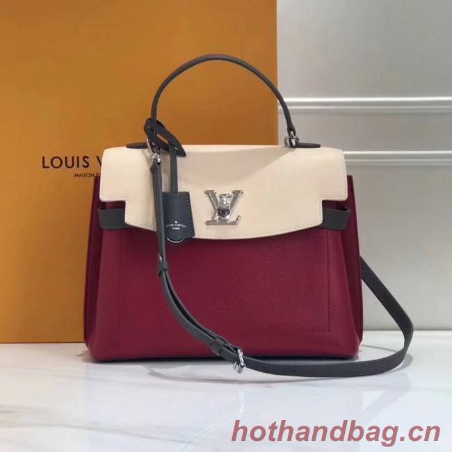 Louis Vuitton Original LOCKME EVER M52360 Lie De Vin Etain Creme