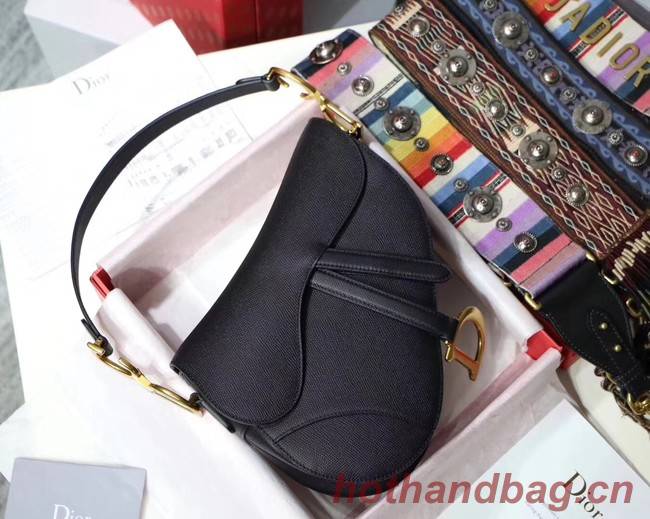 Dior SADDLE-TAS VAN KALFSLEER M0446CW black