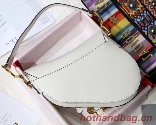 Dior SADDLE-TAS VAN KALFSLEER M0446CW offwhite