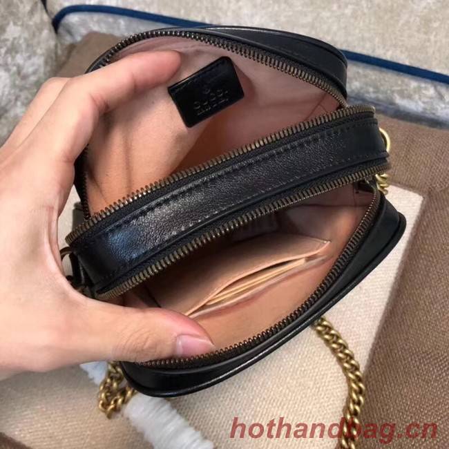 Gucci GG Marmont mini shoulder bag 550155 BLACK