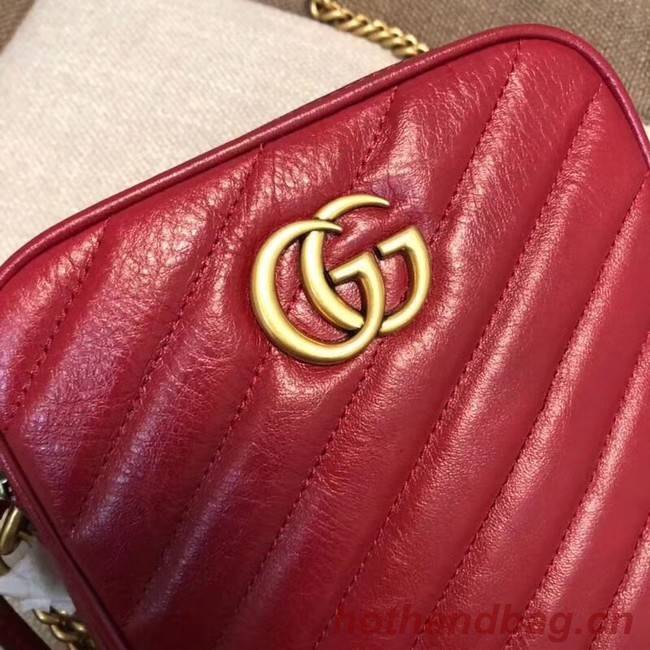 Gucci GG Marmont mini shoulder bag 550155 Red