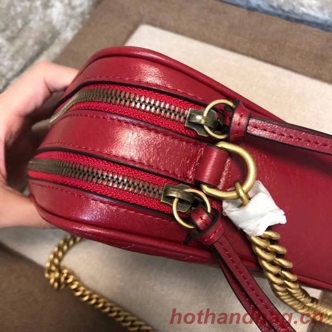 Gucci GG Marmont mini shoulder bag 550155 Red