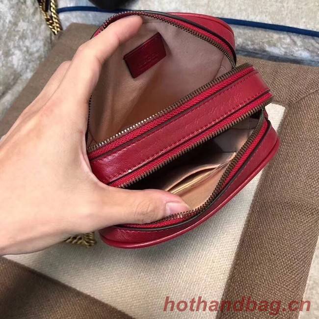 Gucci GG Marmont mini shoulder bag 550155 Red