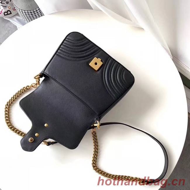 Gucci GG Marmont mini top handle bag 547260 black