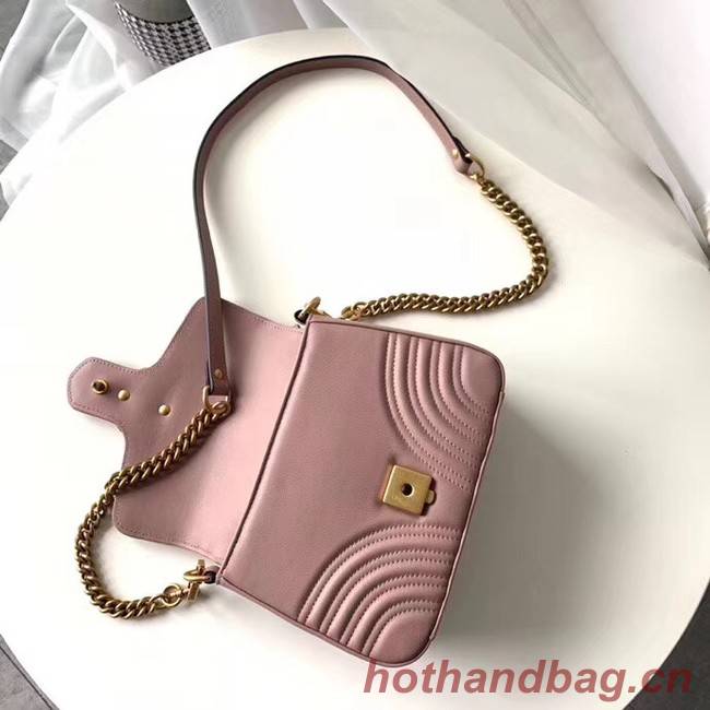 Gucci GG Marmont mini top handle bag 547260 pink