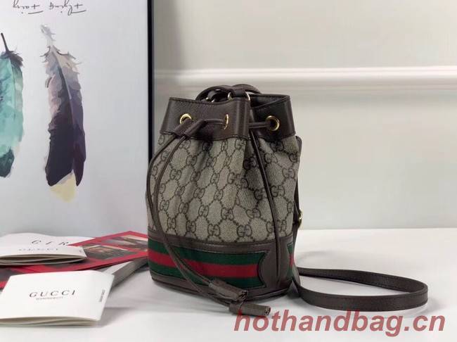 Gucci Ophidia GG mini bucket bag 550620 Brown