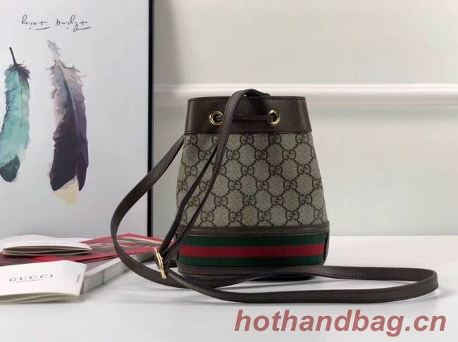 Gucci Ophidia GG mini bucket bag 550620 Brown