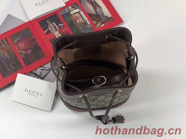 Gucci Ophidia GG mini bucket bag 550620 Brown