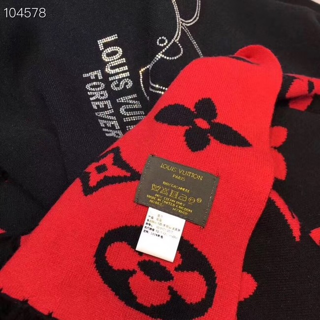 Louis vuitton lambswool Shawl 71150 black