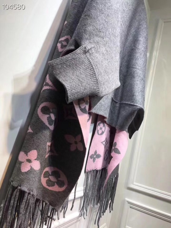 Louis vuitton lambswool & cashmere Shawl 71150 grey