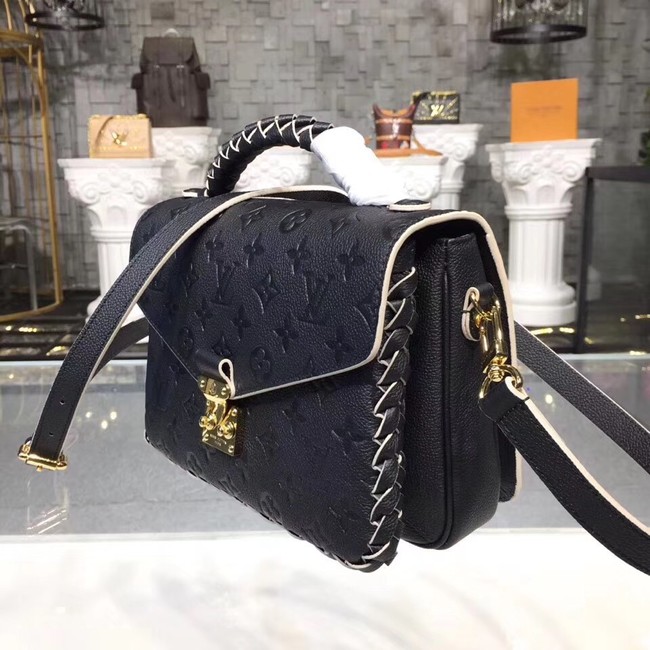 Louis vuitton original mongram empreinte POCHETTE METIS M43942 Noir