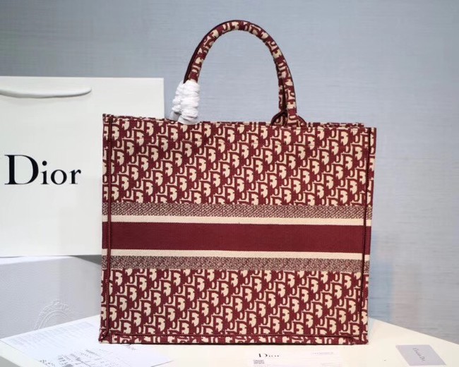 DIOR BOOK TOTE BAG VAN KALFSLEER MET RELIEF M1286Z