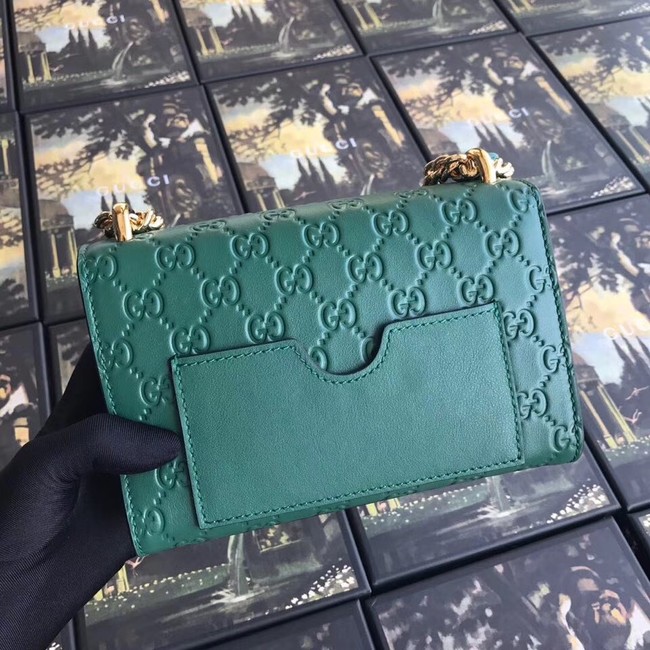 Gucci Padlock small GG shoulder bag 409487 green