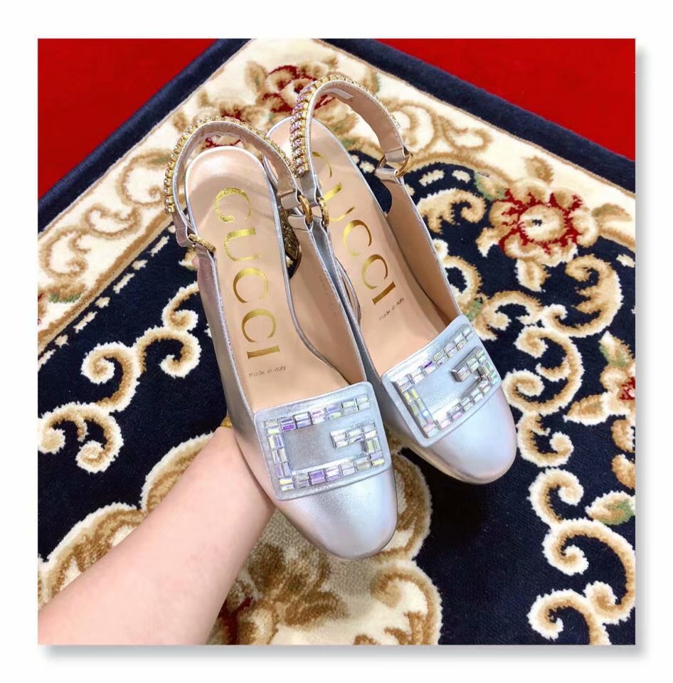 Gucci Shoes GG1422BL Silver