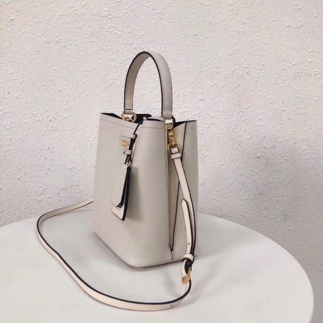 Prada Double Saffiano leather bag 1BA212 white