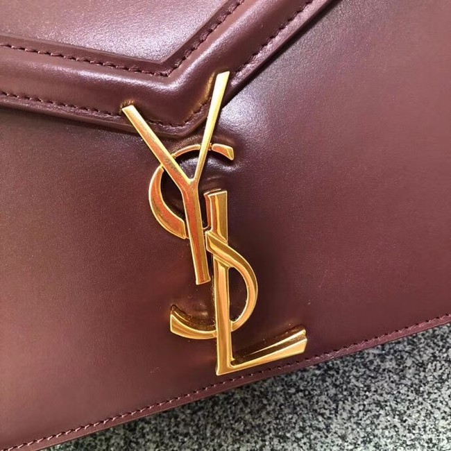 SAINT LAURENT Cassandra shoulder bag 96156 Burgundy