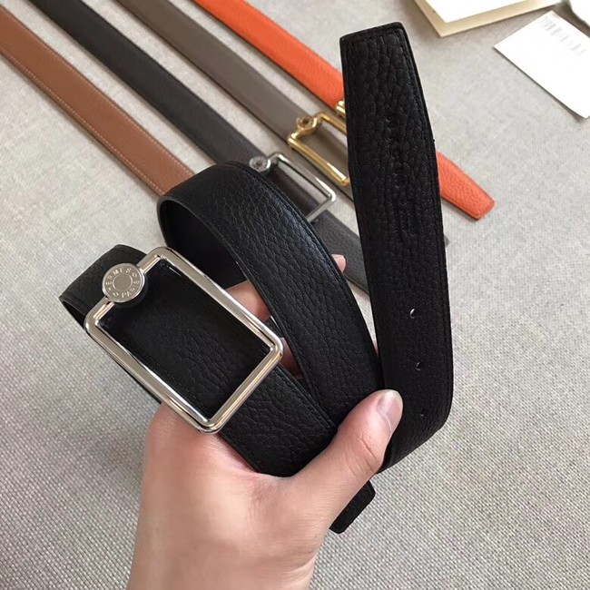 Hermes Quizz belt buckle & Reversible leather strap 32 mm H0739 black