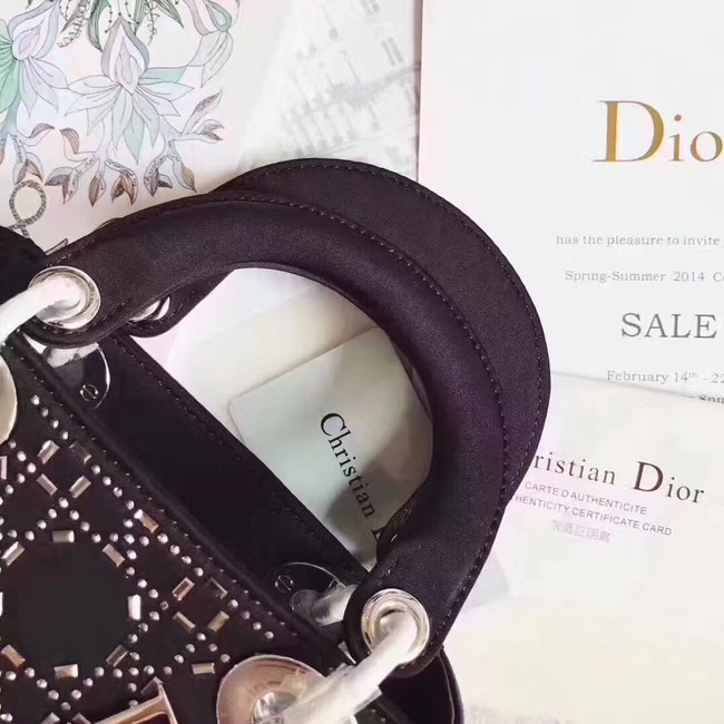 MINI LADY DIOR-TAS VAN SATIJN M0500PRTC BLACK