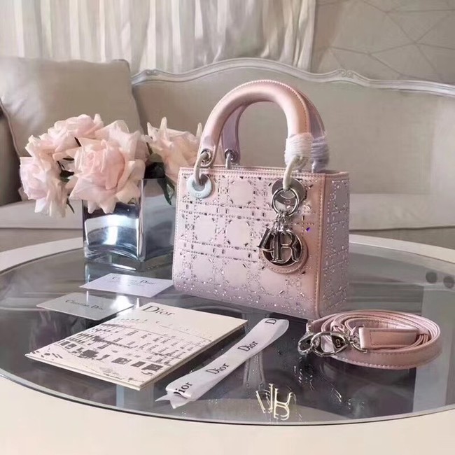 MINI LADY DIOR-TAS VAN SATIJN M0500PRTC pink