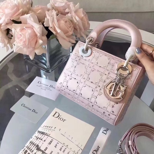 MINI LADY DIOR-TAS VAN SATIJN M0500PRTC pink