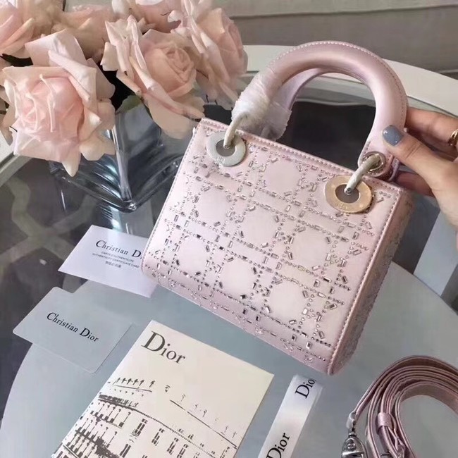 MINI LADY DIOR-TAS VAN SATIJN M0500PRTC pink