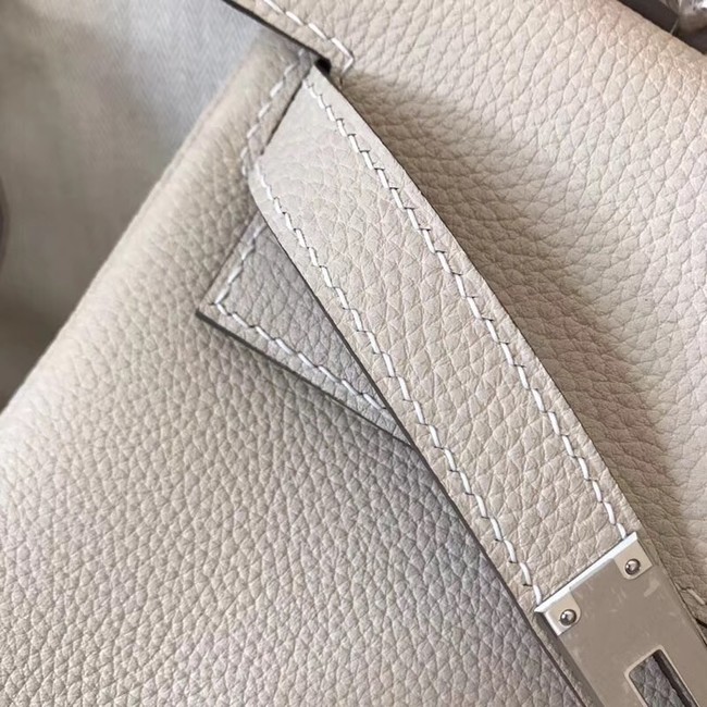 Hermes original Togo leather kelly bag KL320 cream