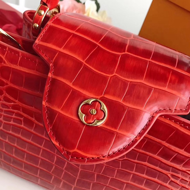 Louis vuitton original crocodile CAPUCINES PM M94587 red