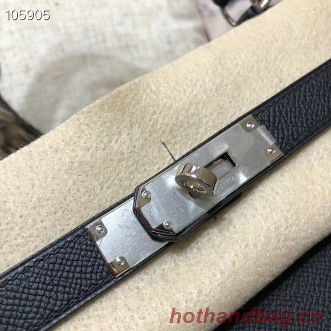 Hermes original Kelly Epsom Leather KL32 black