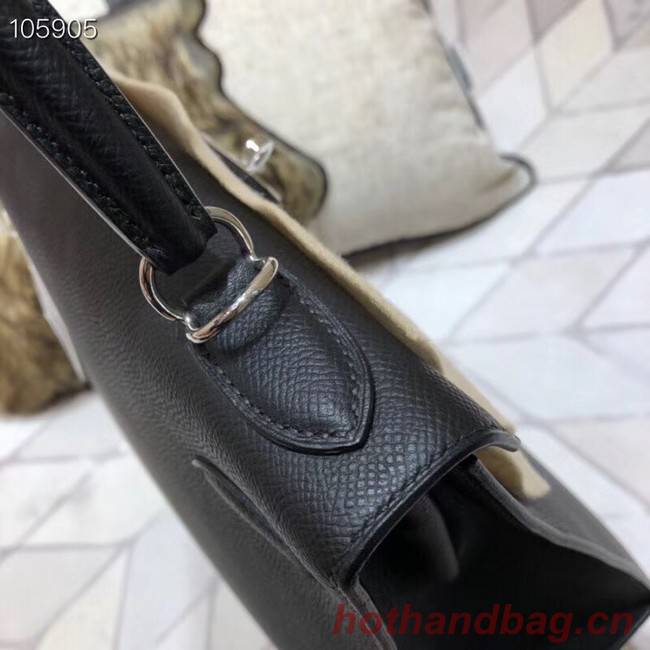 Hermes original Kelly Epsom Leather KL32 black