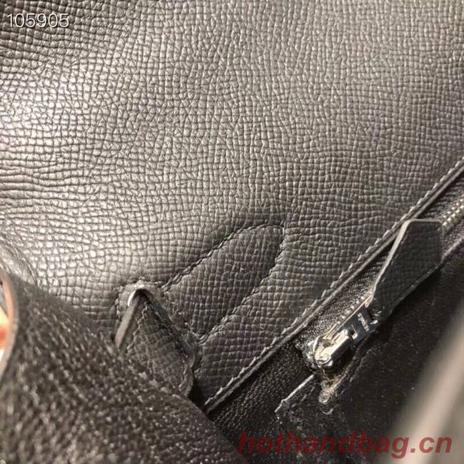 Hermes original Kelly Epsom Leather KL32 black