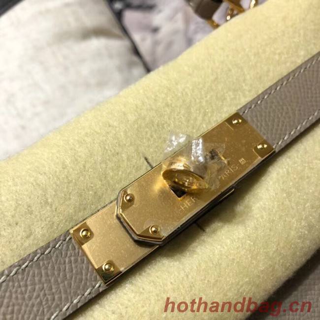 Hermes original Kelly Epsom Leather KL32 grey