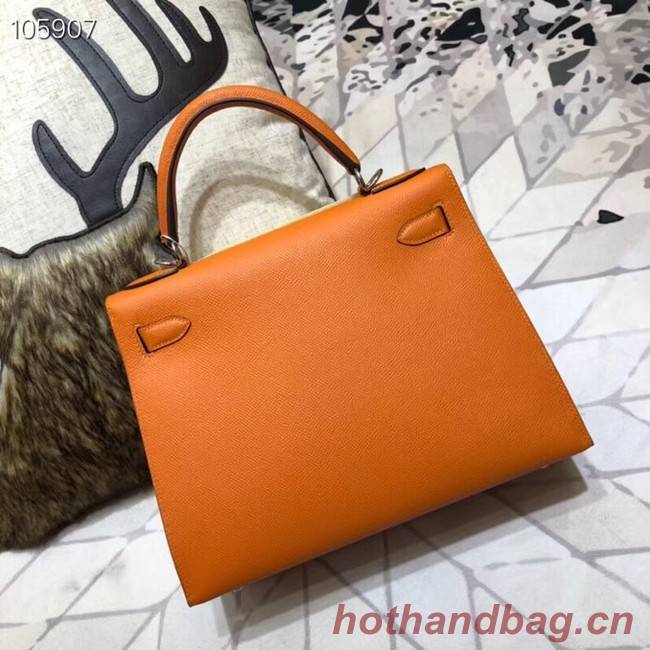 Hermes original Kelly Epsom Leather KL32 orange