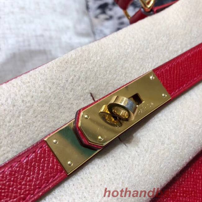 Hermes original Kelly Epsom Leather KL32 red