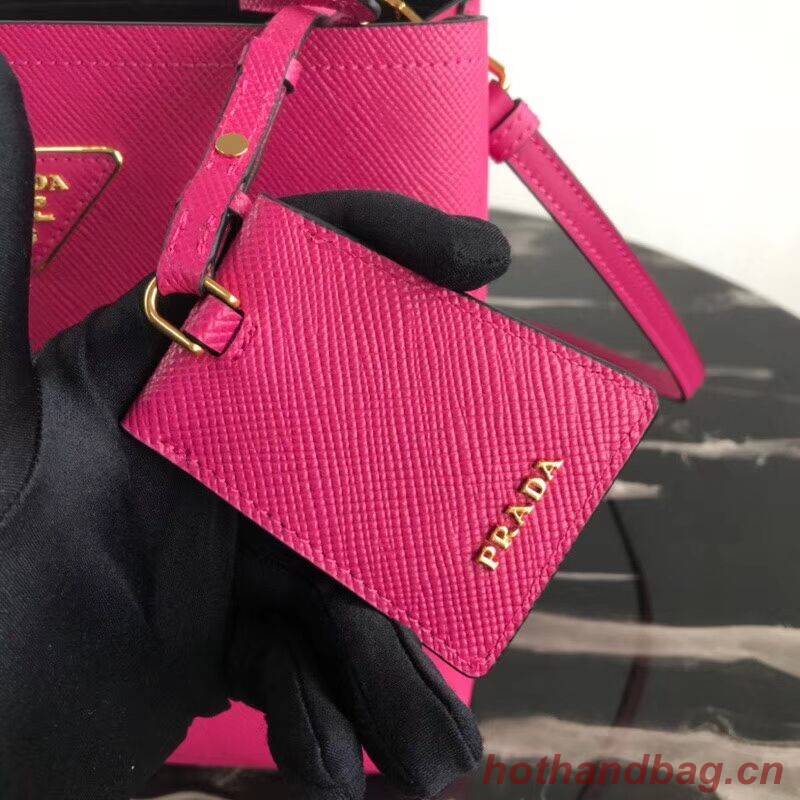 Prada Double Saffiano leather bag 1BA212 rose