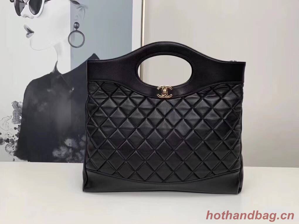 CHANEL 31 Large Shopping Bag b57978 black