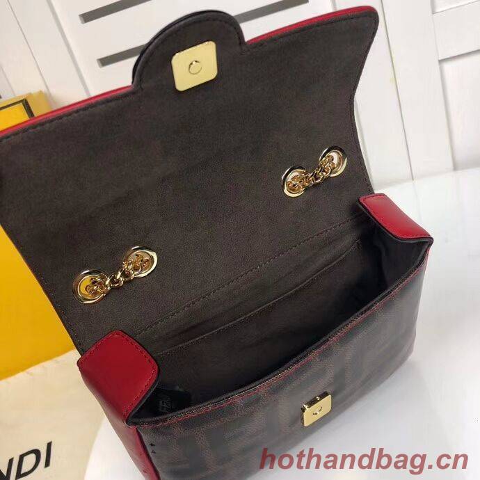 Fendi WALLET ON CHAIN 8HF836 RED