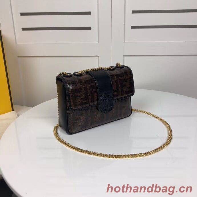 Fendi WALLET ON CHAIN 8HF836 black