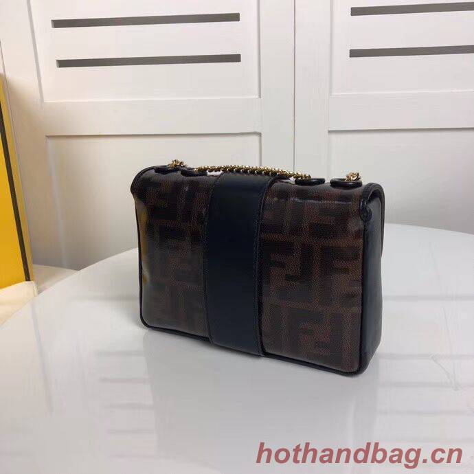 Fendi WALLET ON CHAIN 8HF836 black