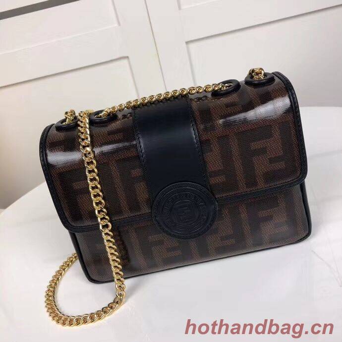 Fendi WALLET ON CHAIN 8HF836 black