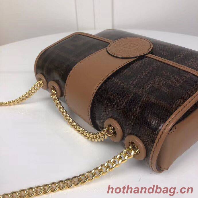 Fendi WALLET ON CHAIN 8HF836 brown