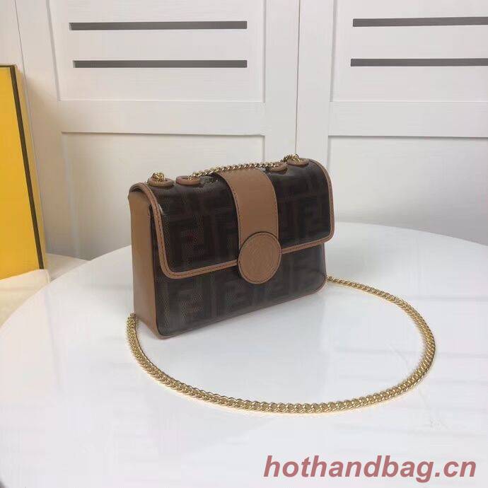 Fendi WALLET ON CHAIN 8HF836 brown