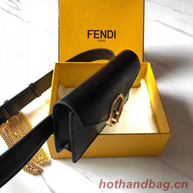 Fendi BELT BAG leather belt bag 8BM005 black