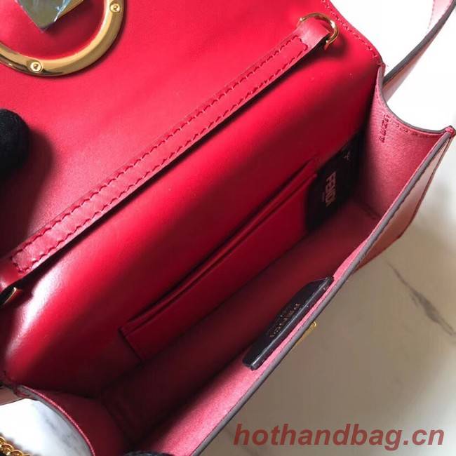 Fendi BELT BAG leather belt bag 8BM005 red